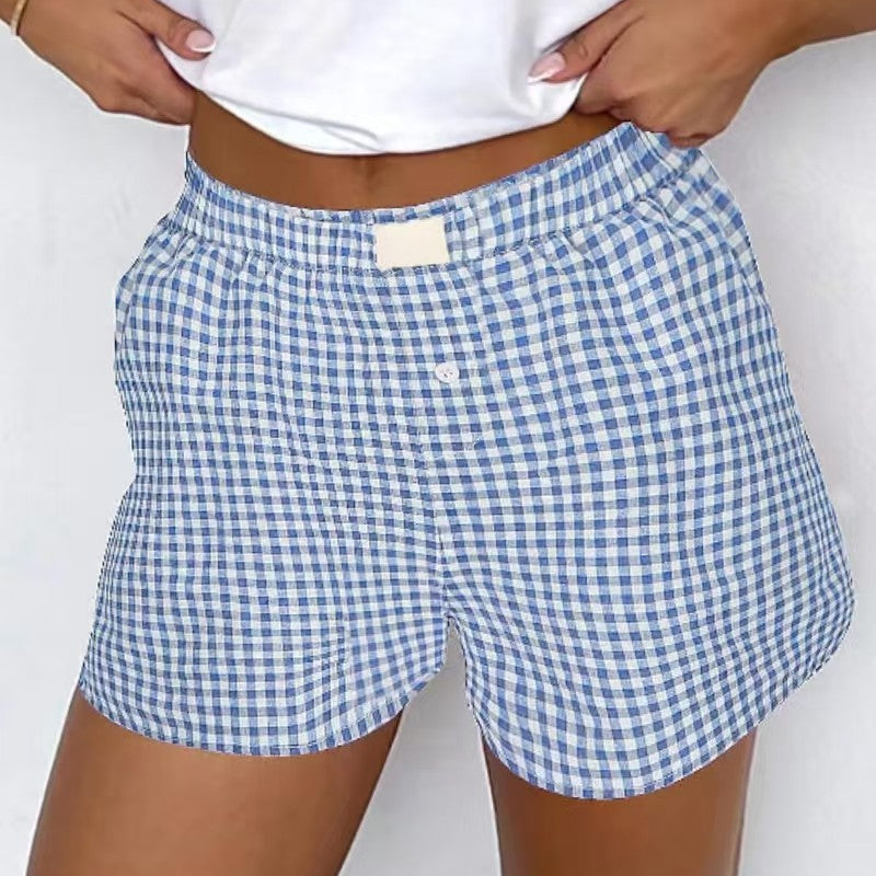 Gingham Print Chill Shorts
