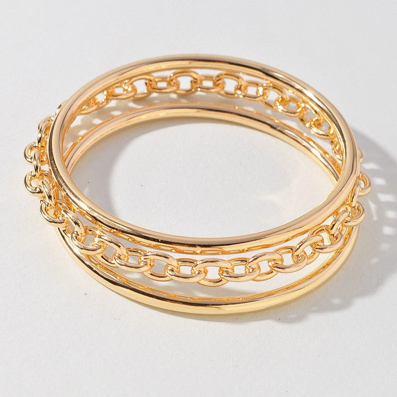 Trina Metal Bracelet Set
