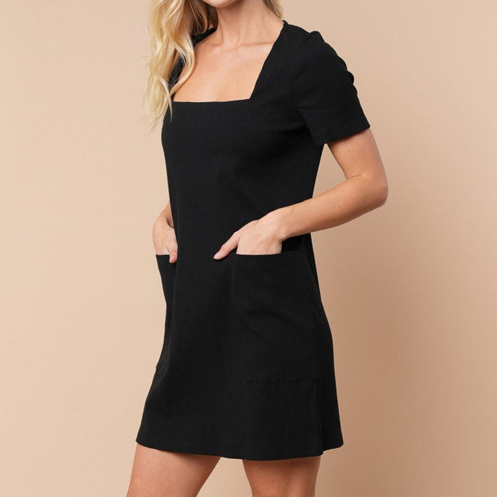 Springing In Black Dress