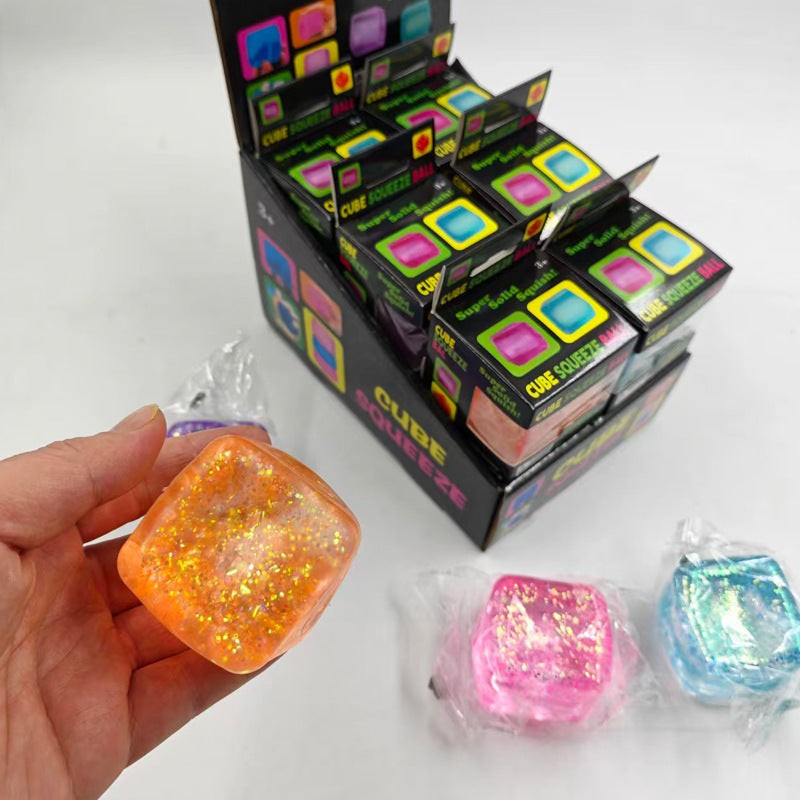Glitter Cube Squishy