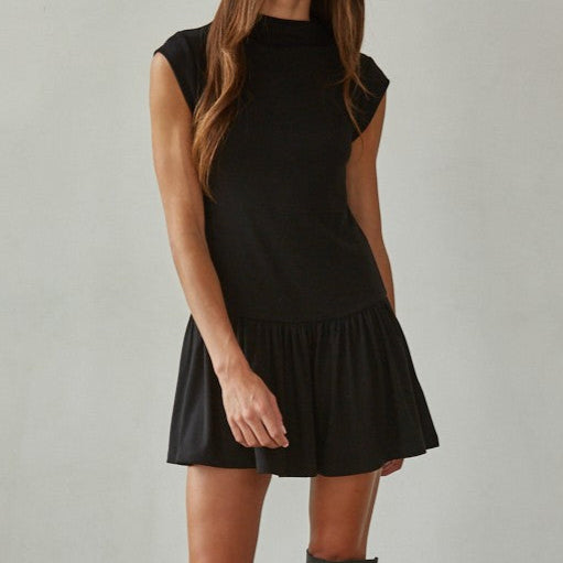 Harlowe Mock Flare Mini Dress