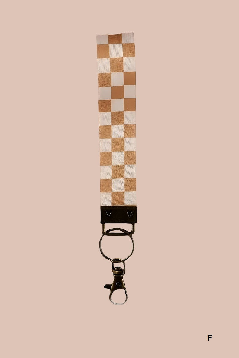 Checkered Keychain