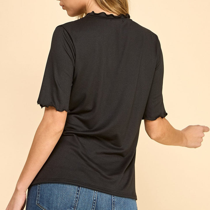 Ruffle Trim Top