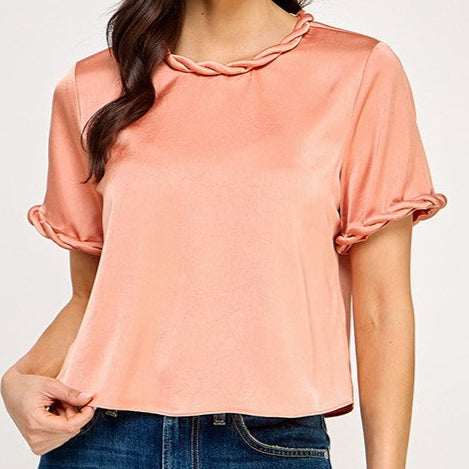 Twist Satin Top