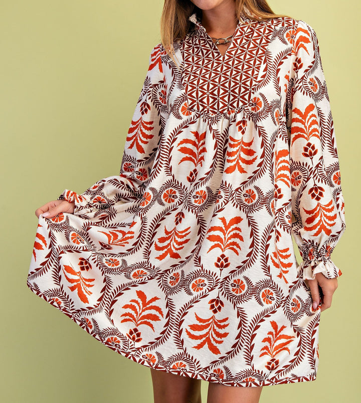Rita Rust Dress