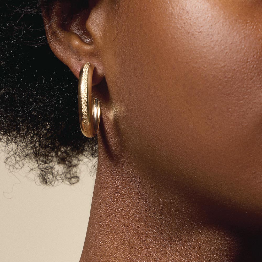Textured Chunky Hoops