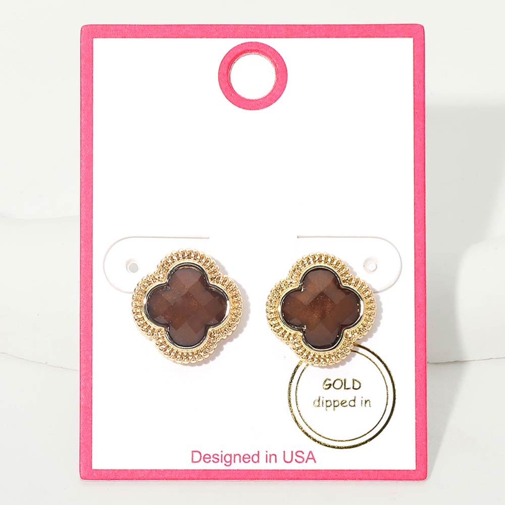 Bina Clover Studs