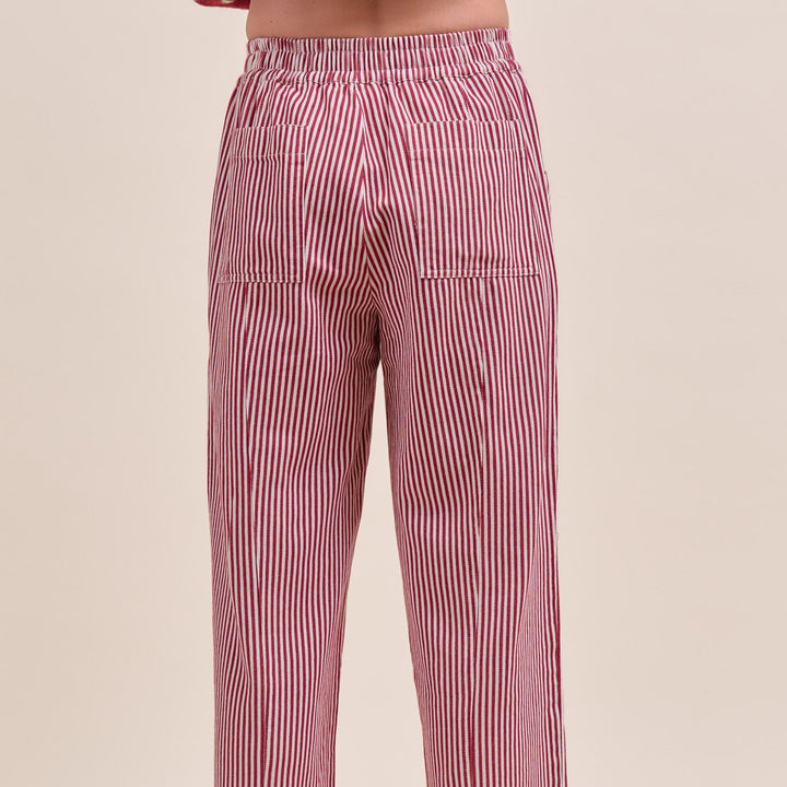 Jolly Stripped Wide Leg Pant
