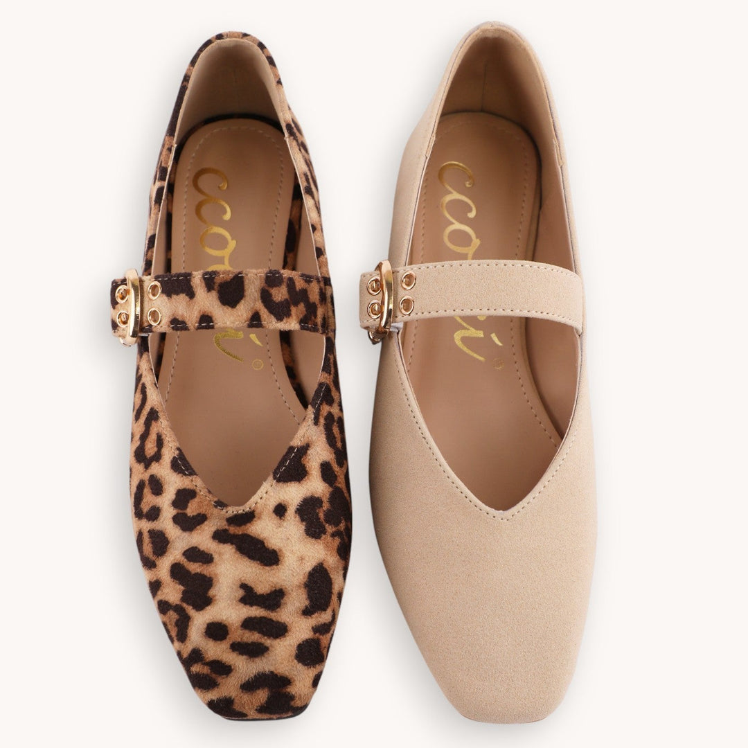 Joan Semi Square Toe Flat