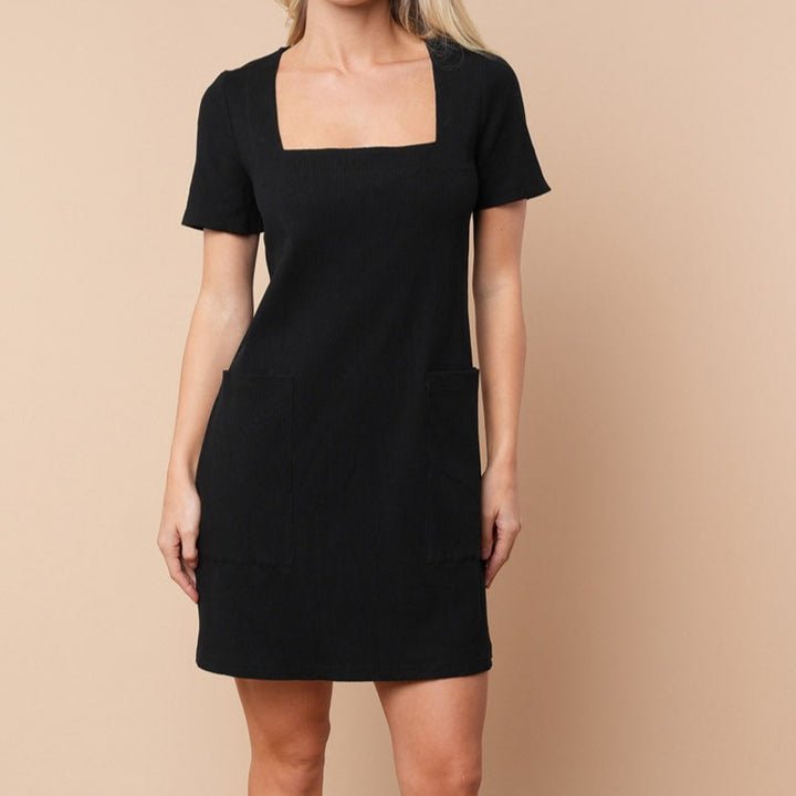 Springing In Black Dress