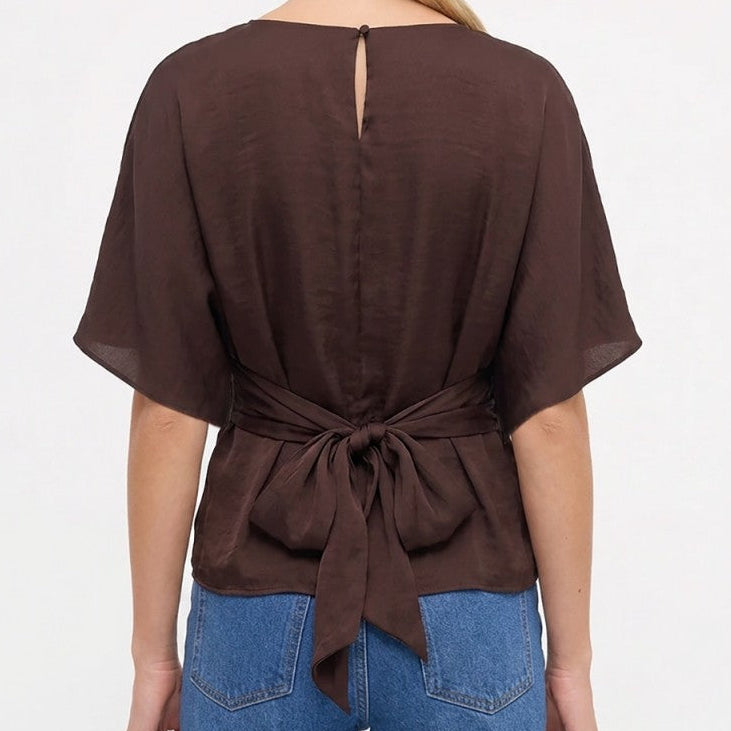 Tie Dolman Nay Top