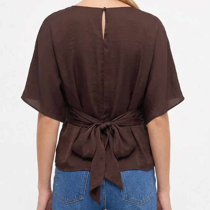 Tie Dolman Nay Top