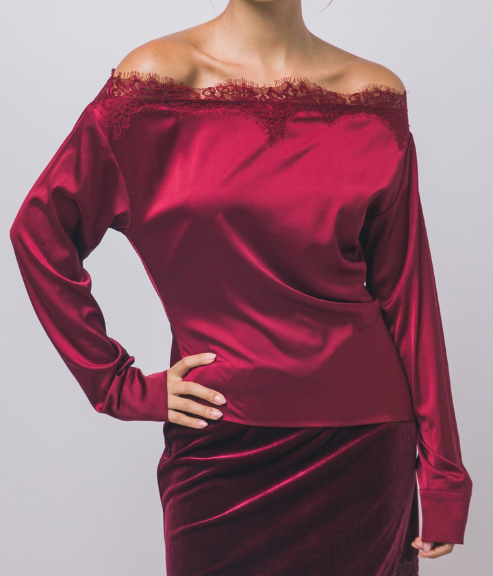 Lace-trimmed Tiff Top