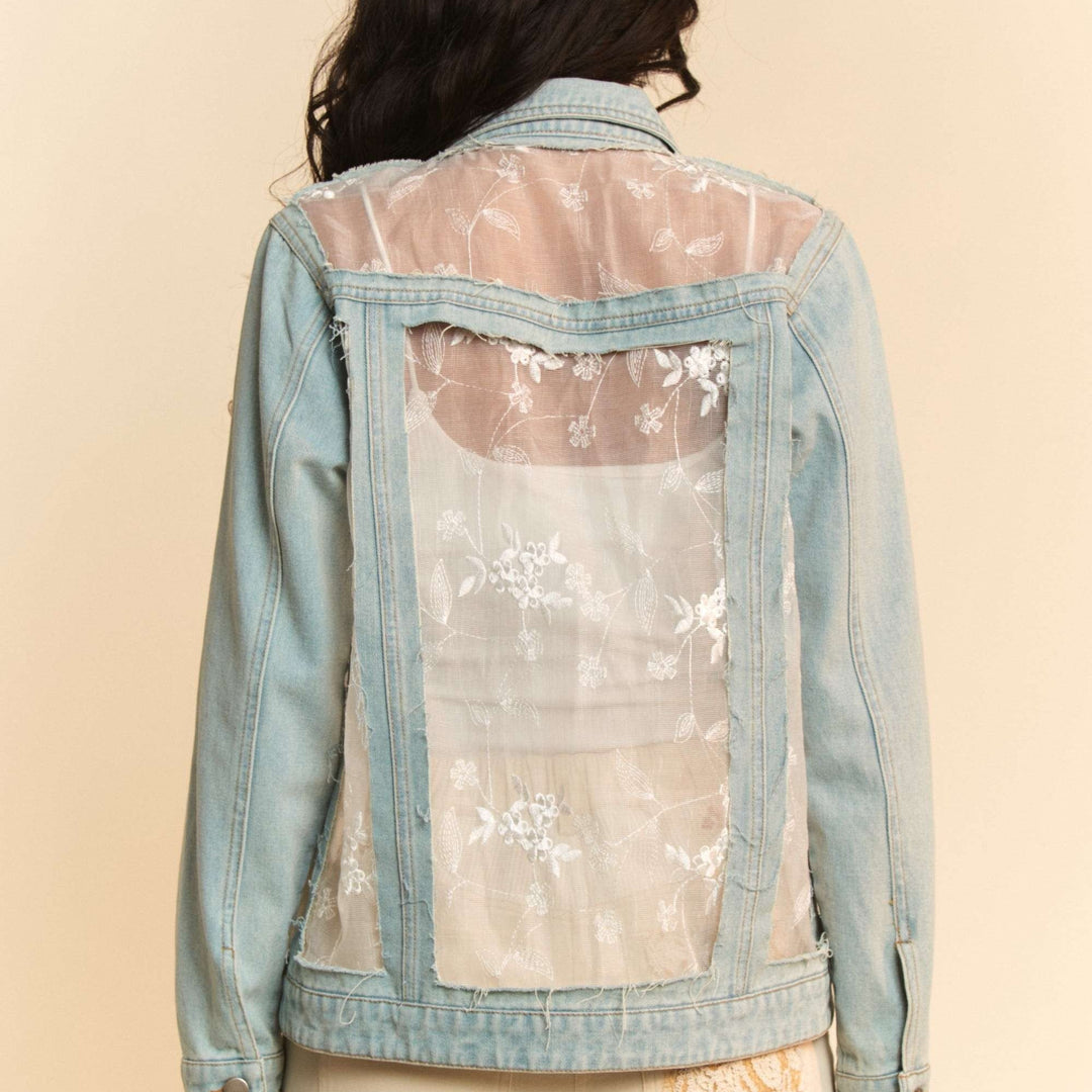 Foxy Lady Lace Denim Jacket