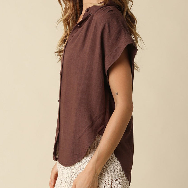 Celine Flutter Sleeve Blouse