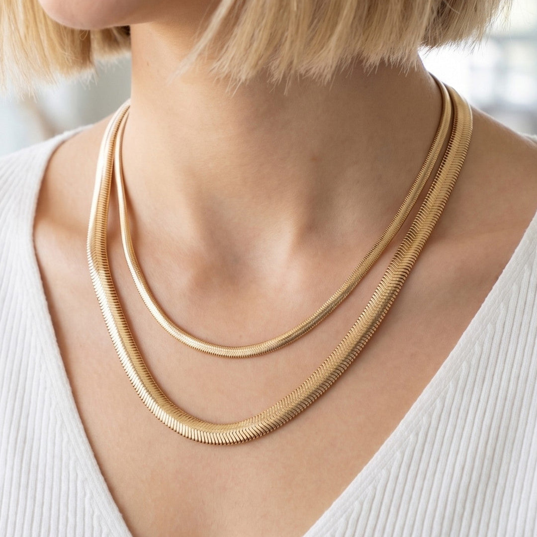 Chunky Herringbone Layered Set