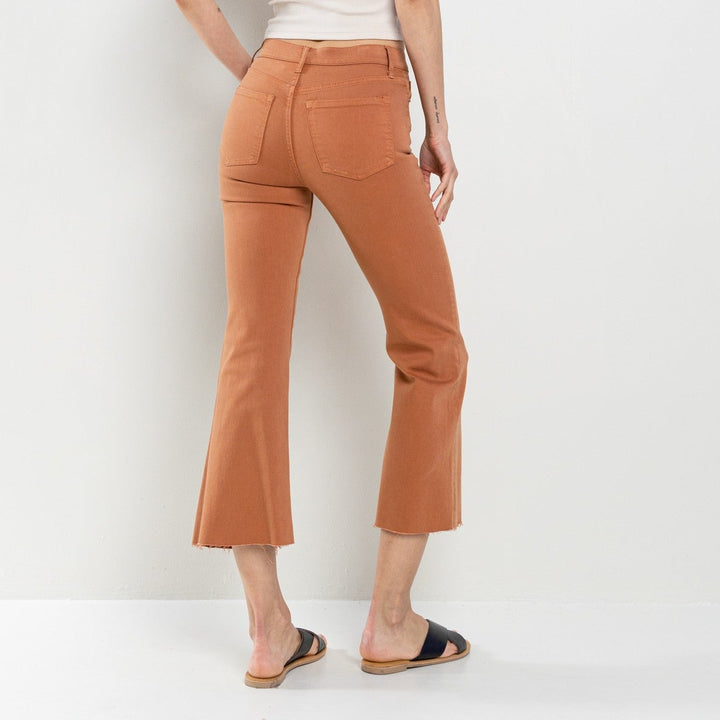 SNEAK PEEK HIGH RISE CROPPED KICK FLARE