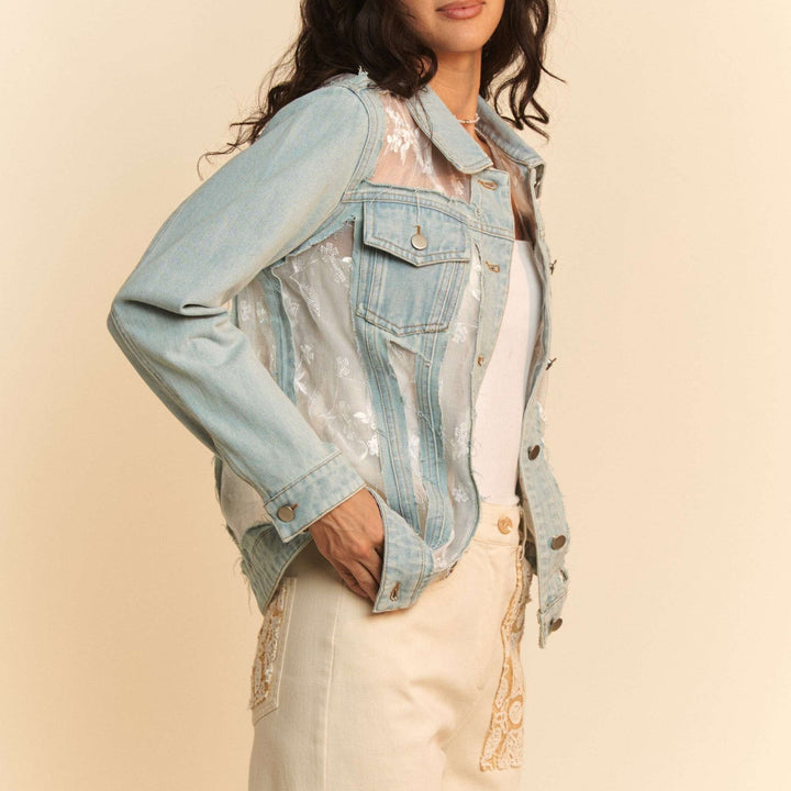 Foxy Lady Lace Denim Jacket
