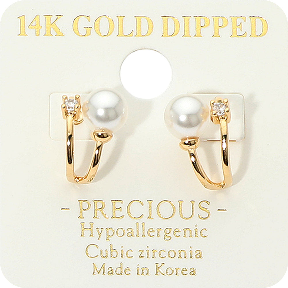 Split Half Hoop Earrings