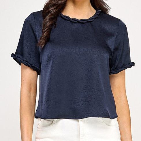 Twist Satin Top