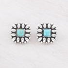 Stone Concho Earrings