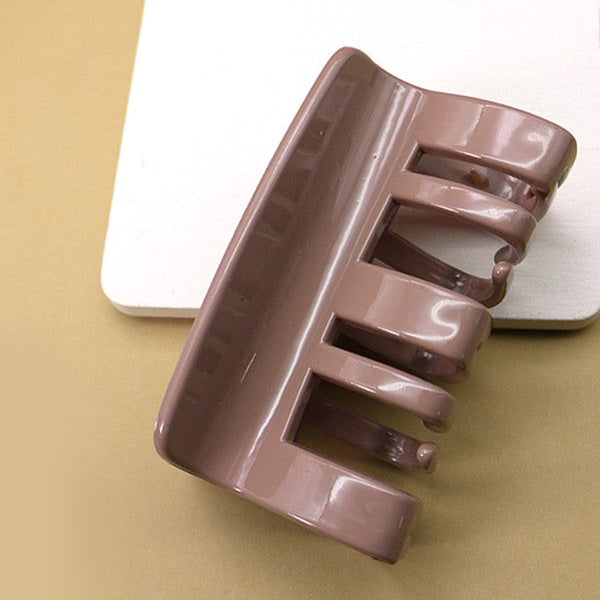 Glossy Rectangular Hair Claw Clip