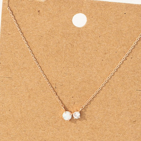 Opal Simple Necklace