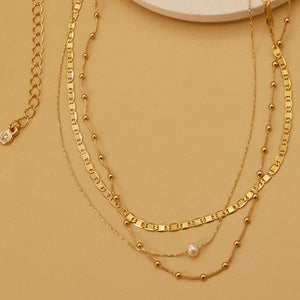 Touch Of Pearl Layered Necklace