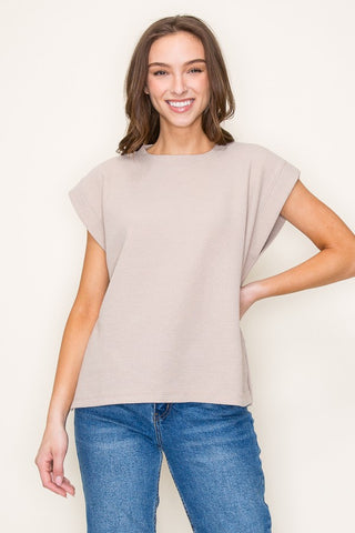 BETH'S ROUND NECK KNIT TOP