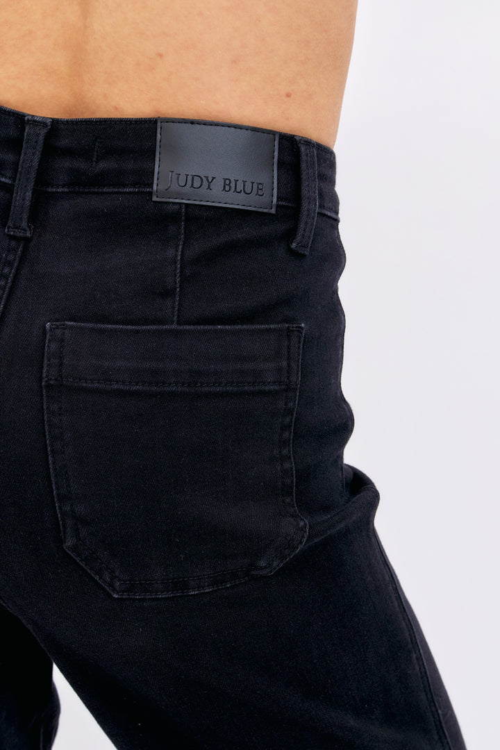 Judy Blue High Waist Patch Pocket Straight