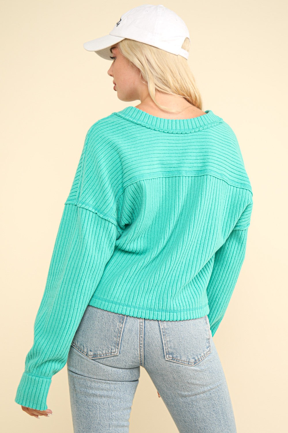 Comfy Soft V-Neck Knit Top