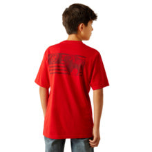 Boys Charger Camo Stripe Tee- Charcoal-10059050
