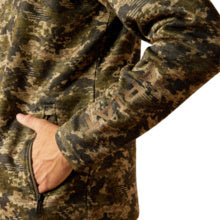 Men's Style No. 10053017 Ariat Men's Green Camo Caldwell 1/4 Zip Sweatshirt