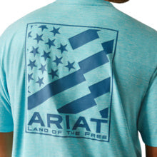 Blue Mist Mens Charger Diagonal Flag T-Shirt -10054761