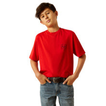 Boys Charger Camo Stripe Tee- Charcoal-10059050