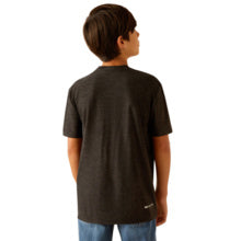 Boys Charger Camo Stripe Tee- Charcoal-10054753