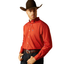 Men's Ariat 10052388 WF LUCIAN LS SHIRT-Orange