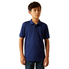 Boy's Tek  Polo - 10058807-Blue Depths