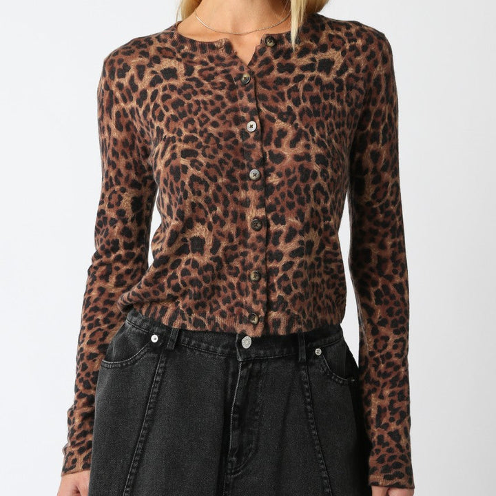 Christine Leopard Knit Cardi