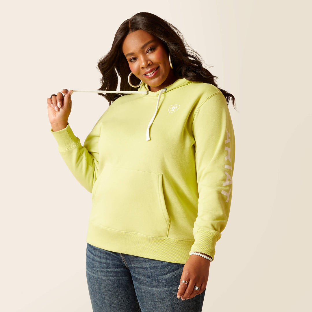 WOMEN'S Style No. 10049032 Ariat Logo Hoodie-Celery Green