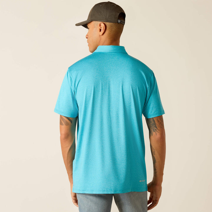 MEN'S Style No. 10049012 Charger 2.0 Fitted Polo-Turquoise Reef