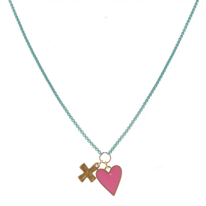 JM Kids Colored Box Chain Necklace