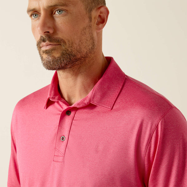 MEN'S Style No. 1005312 Charger 2.0 Fitted Polo-Pink Pulse