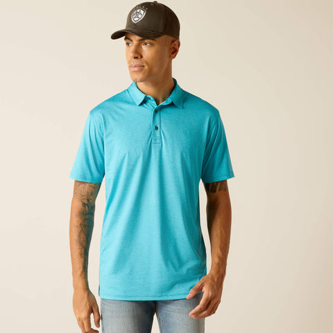 MEN'S Style No. 10049012 Charger 2.0 Fitted Polo-Turquoise Reef