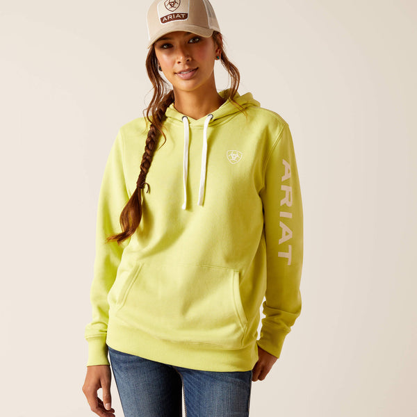 WOMEN'S Style No. 10049032 Ariat Logo Hoodie-Celery Green