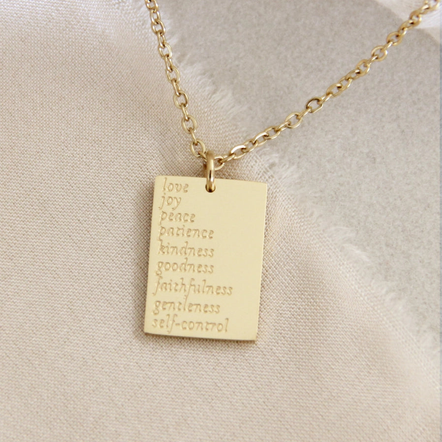 Galatians 5:22-23, Fruit of the Spirit Necklace