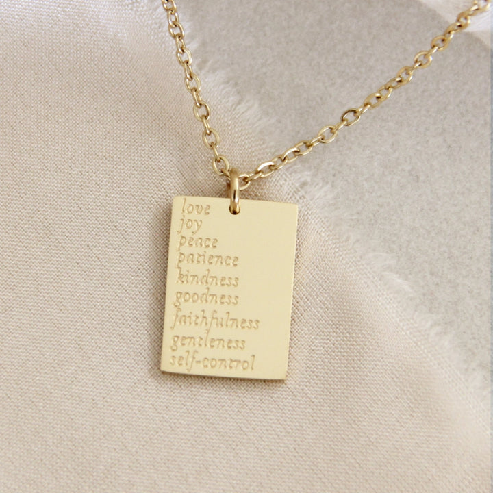 Galatians 5:22-23, Fruit of the Spirit Necklace