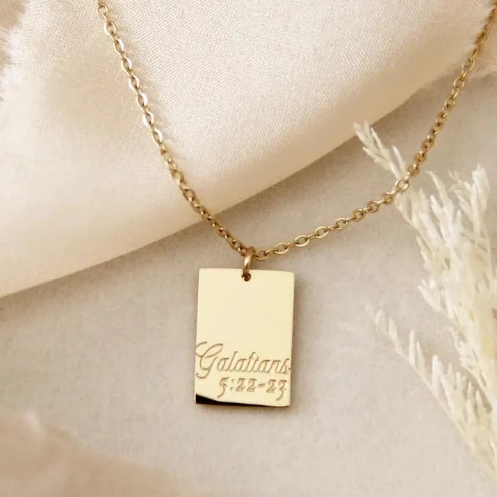 Galatians 5:22-23, Fruit of the Spirit Necklace