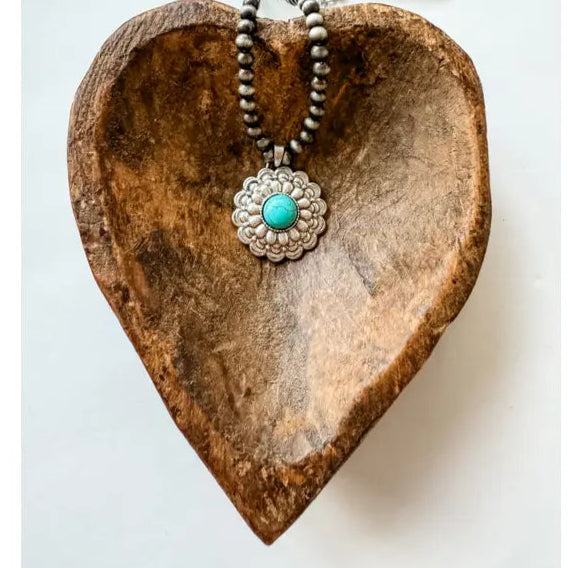 Western Navajo Style Concho Necklace