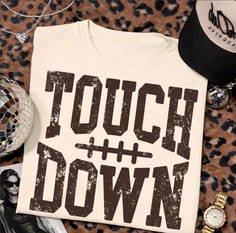 Vintage Touchdown Football Graphic Tee